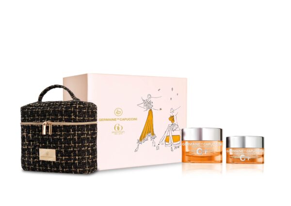 Pack con Crema de Vitamina C + Contorno de ojos + Regalo de neceser